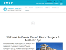 Tablet Screenshot of flowermoundplasticsurgery.com